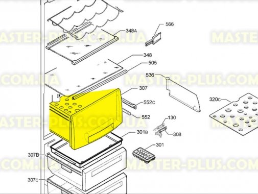 Ящик для овочів холодильника Electrolux 2426445025 для холодильника