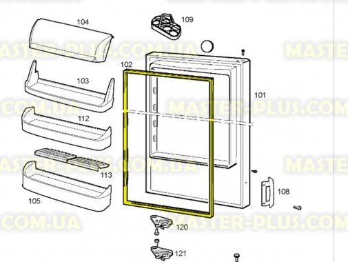 

Резина двери холодильной камеры Zanussi 2426448011