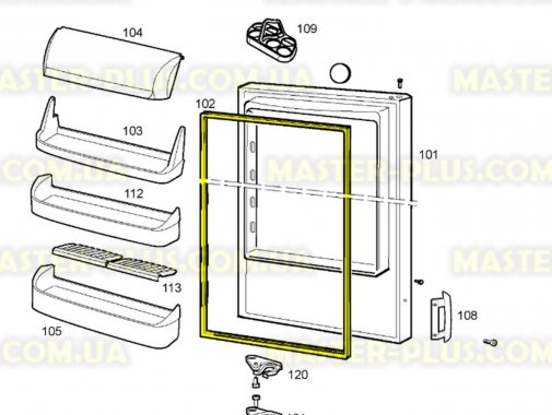 

Резина двери холодильной камеры Electrolux 2426448102