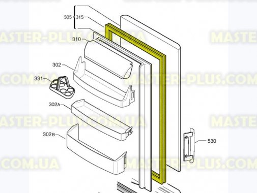 Резина двери холодильной камеры Electrolux 2426448201 Original  для холодильника