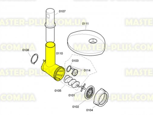 Корпус шнека мясорубки Bosch 262066 для мясорубки