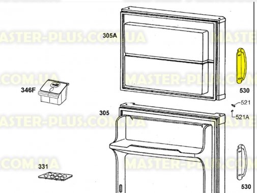 Ручка холодильної камери Electrolux 2636004067 Original  для холодильника