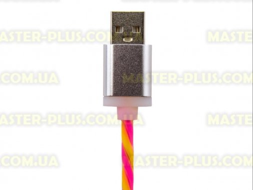 

Дата кабель LogicPower USB 2.0 -> micro USB 1м Y-P (силикон) желто-розовый /Reta (5153)