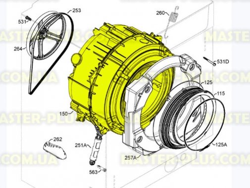 Бак Electrolux 3484157304 Original для пральної машини