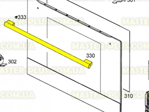 

Ручка на дверь духового шкафа Zanussi 3548068018