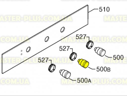 Ручка таймера (середня) Zanussi 3550322964 для плити та духовки