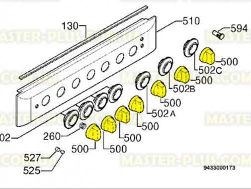 

Ручка регулировки газа Electrolux 3550329076