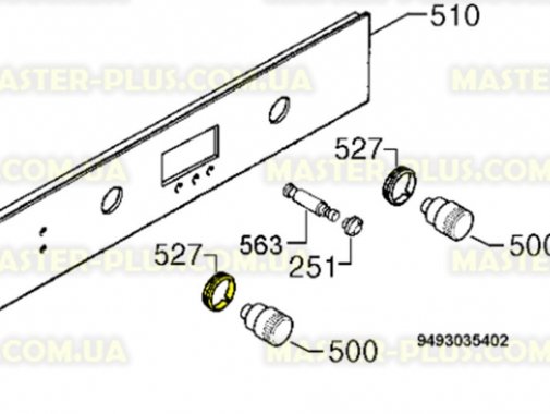Лімб ручки для плити Zanussi 3558030031 для плити та духовки