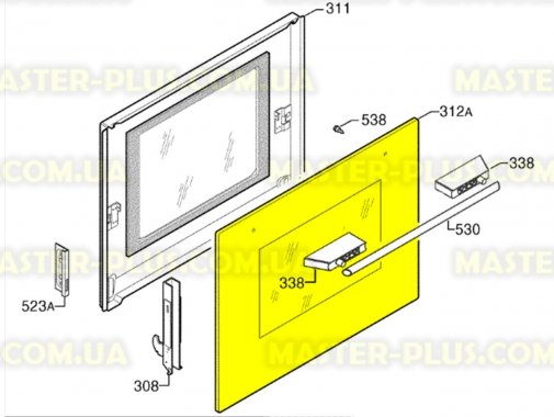 

Наружное стекло дверцы для Плиты Electrolux 3578503454