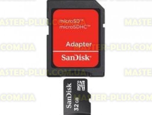 

Карта памяти 32Gb microSDHC class 4 SANDISK (SDSDQM-032G-B35A)