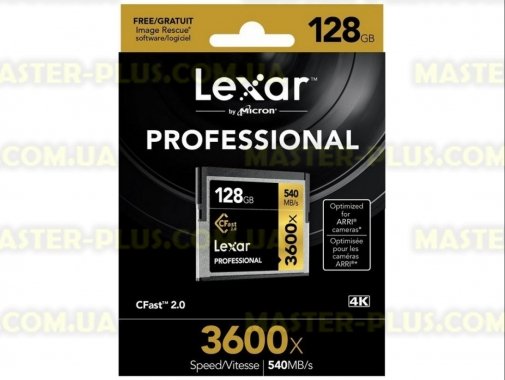 

Карта памяти Lexar 128Gb Compact Flash 3600x Professional (LC128CRBEU3600)