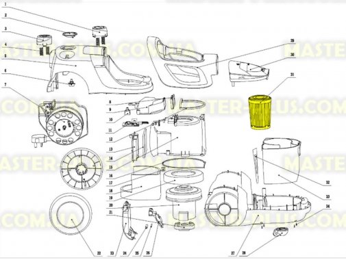 

Фильтр HEPA (цилиндр) Electrolux 4055014775