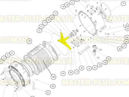 

Крестовина барабана Zanussi 4055066692