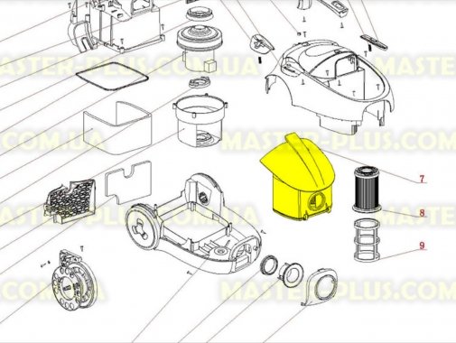 

Контейнер для сбора пыли Zanussi 4055119152