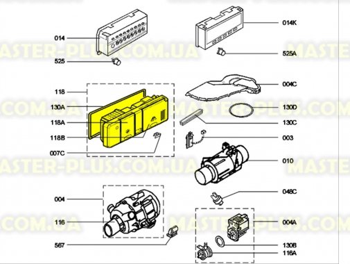 Диспенсер (дозатор миючих засобів) Zanussi 4071358131 для посудомийної машини