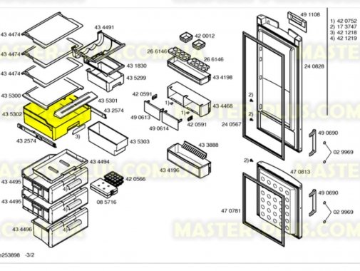 Ящик для овочів Bosch 435302 для холодильника