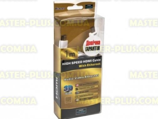 

Кабель мультимедийный HDMI to HDMI 1.0m Viewcon (VD 161-1m.)