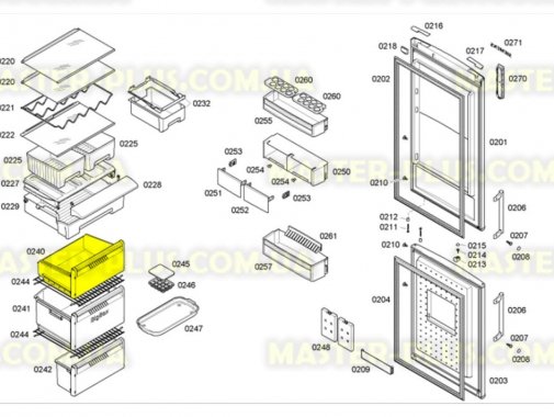 Ящик морозильной камеры (верхний) Bosch 478578 для холодильника