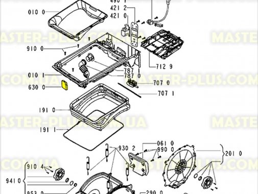 Замок (УБЛ) Whirlpool 481227138519 (без ориг. упаковки) для стиральной машины