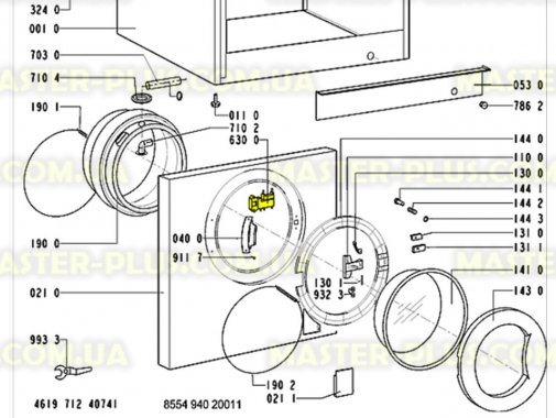 Термозамок (УБЛ) Whirlpool 481228058023 для стиральной машины