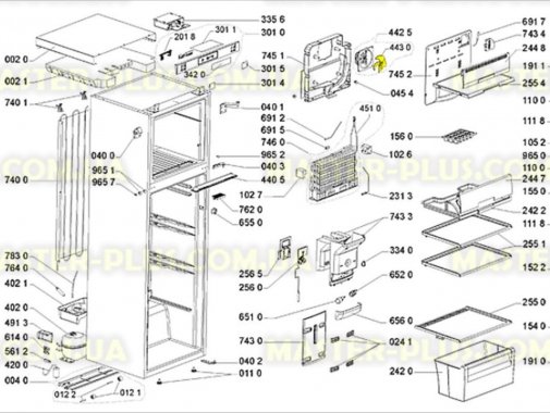 Вентилятор морозильної камери Whirlpool 481236118282 для холодильника