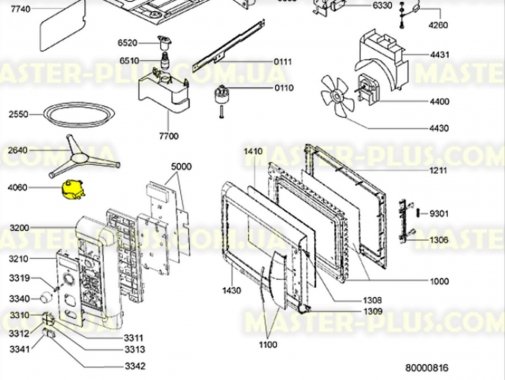 Моторчик тарілки Whirlpool 481236158369 для мікрохвильової печі