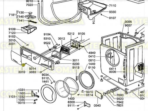 Ручка переключения программ  Whirlpool  481241318307 для стиральной машины