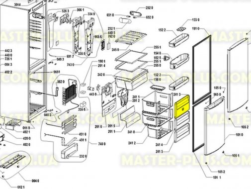 

Крышка ящика морозильной камеры Whirlpool 481241848937