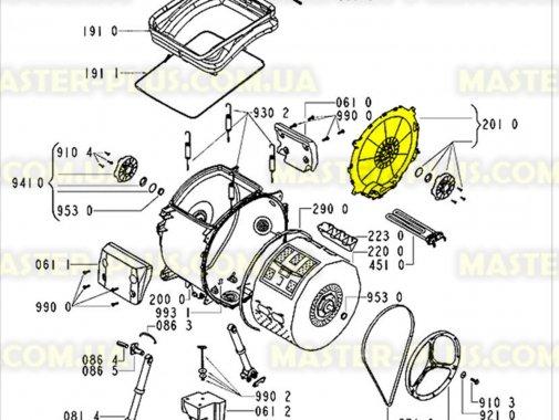 Крышка бака с суппортом Whirlpool 481244019644 для стиральной машины