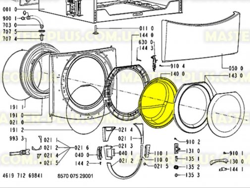 Стекло дверки (люка) Whirlpool 481245078023 для стиральной машины