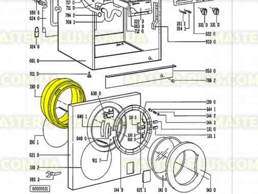 

Резина (манжет) люка совместимая с Whirlpool Bauknecht 481246668507