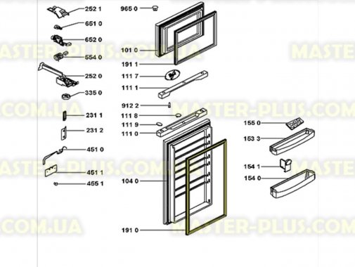Резина дверки холодильной камеры Whirlpool 481246688697 для холодильника