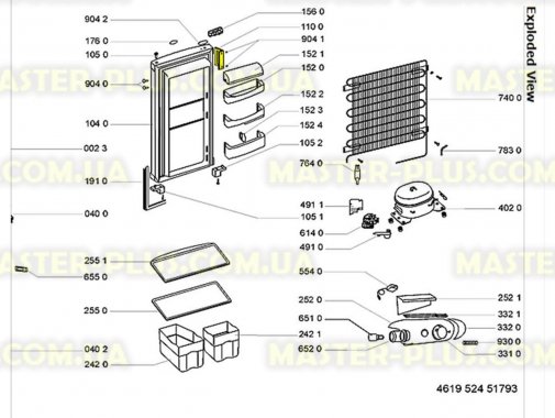 Ручка холодильника Whirlpool 481249818347 для холодильника