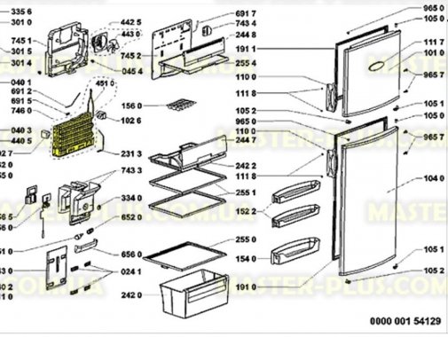 

Испаритель с ТЭНом оттайки в сборе Whirlpool 481251138326