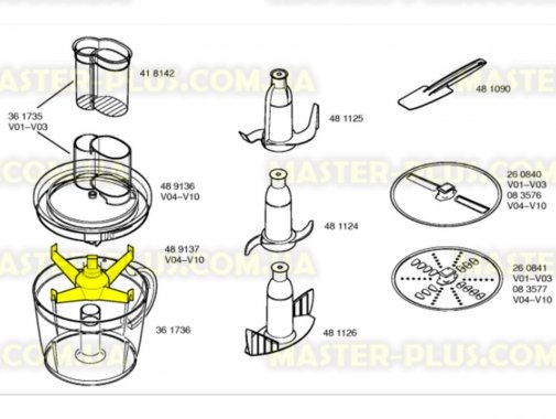 

Держатель дисков кухонного комбайна Bosch 489137