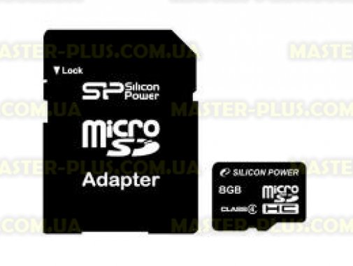 

Карта памяти Silicon Power 8Gb microSDHC class 4 (SP008GBSTH004V10-SP)