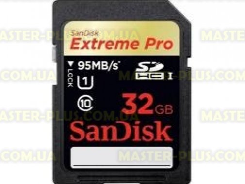 

Карта памяти SANDISK 32Gb SDXC eXtremePro Class 10 UHS-I (SDSDXPA-032G-X46)