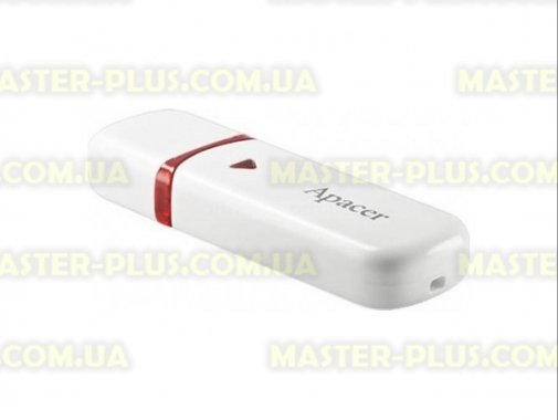 USB флеш накопичувач Apacer 16GB AH333 white USB 2.0 (AP16GAH333W-1) для комп'ютера