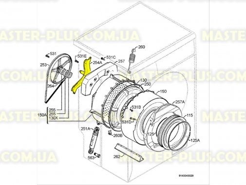 

Крестовина барабана Electrolux 50239960003