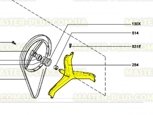 

Крестовина барабана Zanussi 50239965002 (EBI 710)