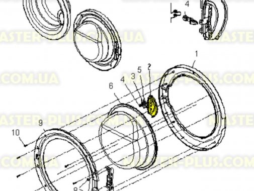 Ручка дверки (люка) Zanussi 50294509000 Original для стиральной машины