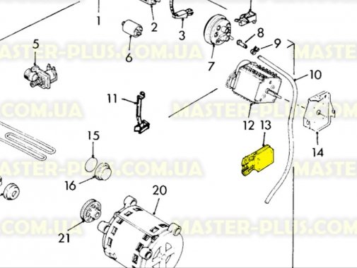 Замок (ПБЛ) Electrolux Zanussi 50652882007 для пральної машини