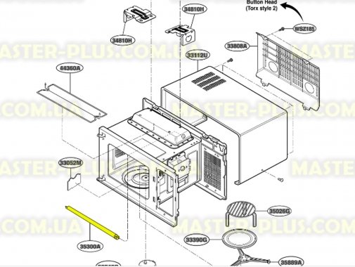 

ТЭН гриля микроволновой печи LG 5300W1A004P