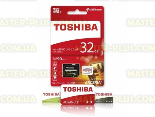 

Карта памяти TOSHIBA 32GB microSDHC class 10 (THN-M302R0320EA)