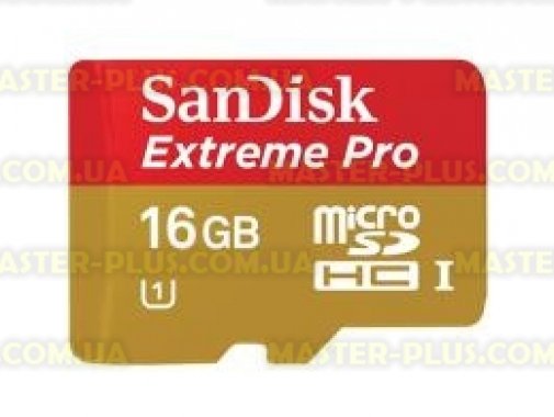 

Карта памяти SANDISK 16Gb microSDHC eXtreme Pro UHS-I (SDSDQXP-016G-X46)
