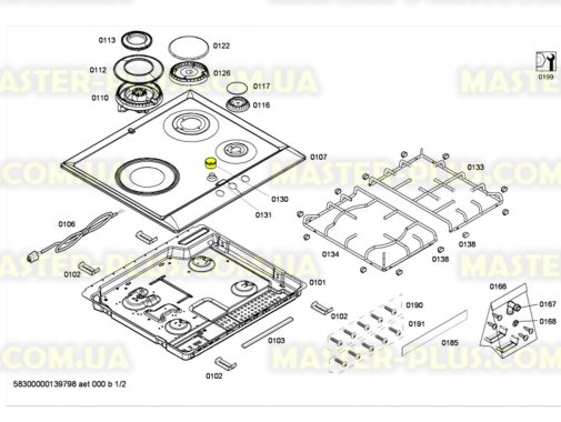 

Ручки регулировки конфорок для Плиты Bosch Siemens 616100