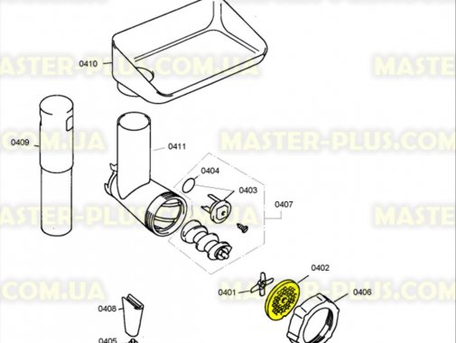 

Решетка (для фарша) мясорубки Bosch 620950