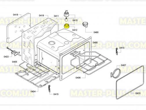 Кришка для лампи освітлення духової шафи Bosch 647309 для плити та духовки
