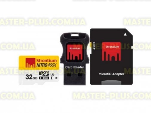 

Карта памяти STRONTIUM Flash 32GB microSDHC Class 10 USH-I 466X (SRN32GTFU1C)