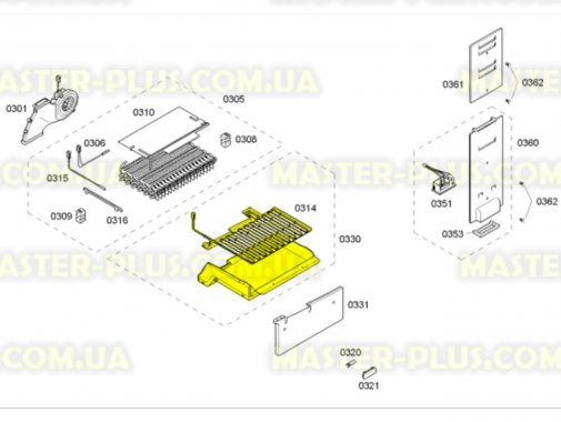 

Крышка испарителя Bosch 688446